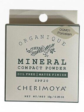 Organique Mineral Compact Powder SPF 20 Porcelain NEW by Max Makeup Cherimoya